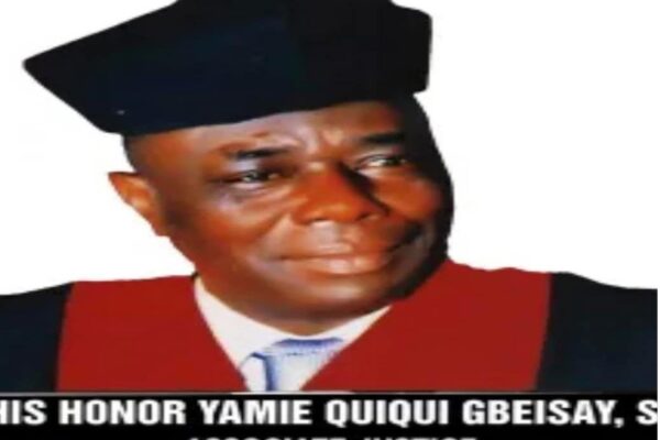 PRESIDENT BOAKAI NOMINATES ASSOCIATE JUSTICE YAMIE QUIQUI GBEISAY AS CHIEF JUSTICE OF THE SUPREME COURT